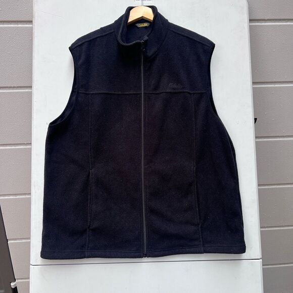 Cabela's Men’s Black fleece vest Sz XLarge - Picture 1 of 4